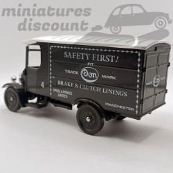 THORNYCROFT BOX VAN "SAFETY FIRST" (NOIR) - CORGI - 1/43ème en boite