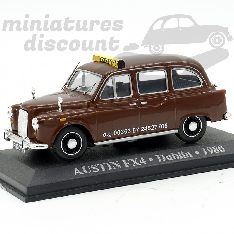 TAXI AUSTIN FX4 DUBLIN 1980 (MARRON) - 1/43ème sous blister