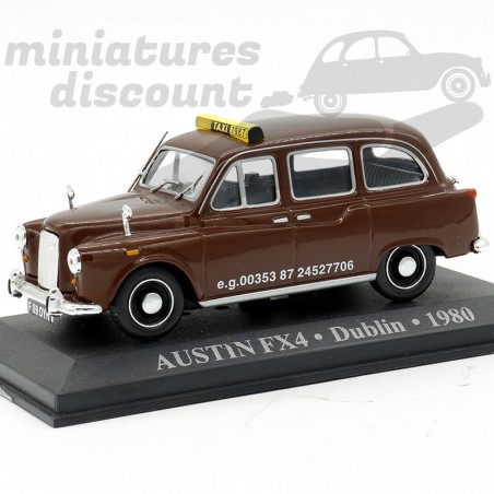 TAXI AUSTIN FX4 DUBLIN 1980 (MARRON) - 1/43ème sous blister