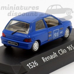 RENAULT CLIO 16S (BLEU) - SOLIDO - 1/43ème en boite
