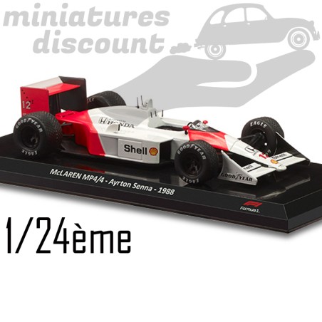 Mc Laren MP4/4 de Ayrton Senna en 1988 - Formule 1 - 1/24eme sous blister