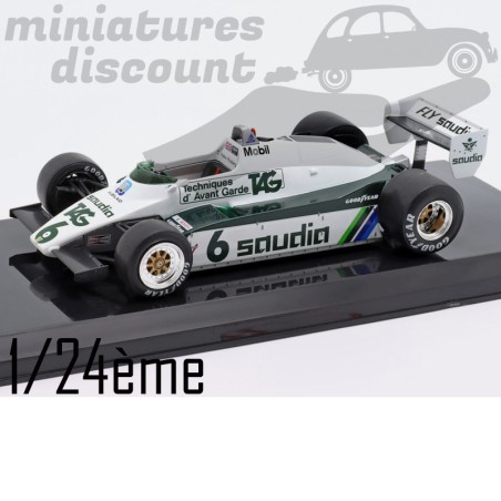 Williams FW08 - Keke Rosberg de 1982 - Formule 1 - 1/24eme sous blister avec revue