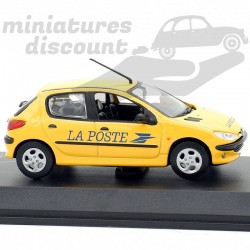 PEUGEOT 206 LA POSTE (JAUNE) - 1/43ème sous blister