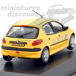PEUGEOT 206 LA POSTE (JAUNE) - 1/43ème sous blister