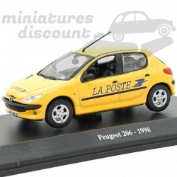PEUGEOT 206 LA POSTE (JAUNE) - 1/43ème sous blister