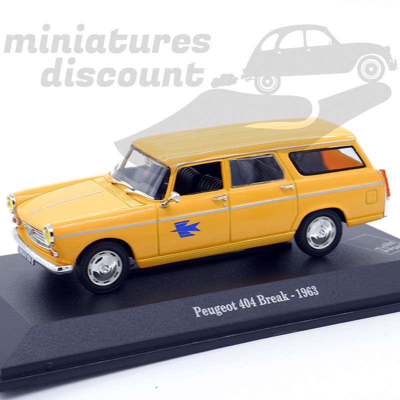 PEUGEOT 404 BREAK 1963 (JAUNE) - 1/43ème sous blister