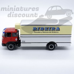 CAMION BARREIROS SUPER AZOR RIBEIRA (GRIS, BEIGE ET ROUGE) - IXO - 1/43ème en boite