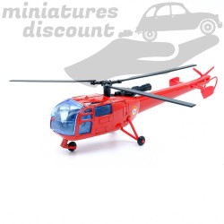 HÉLICOPTÈRE ALOUETTE POMPIER (ROUGE) - SOLIDO - 1/55ème en boite