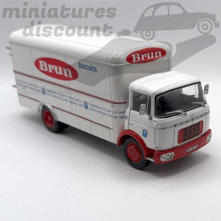 BERLIET GAK 70 " CAMION BRUN BISCUIT " 1966 (BLANC) - IXO - 1/43ème sous blister