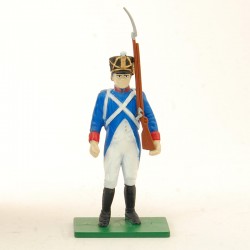 Soldat Napoléonien Fusil à l'épaule - Blue Box - En plomb