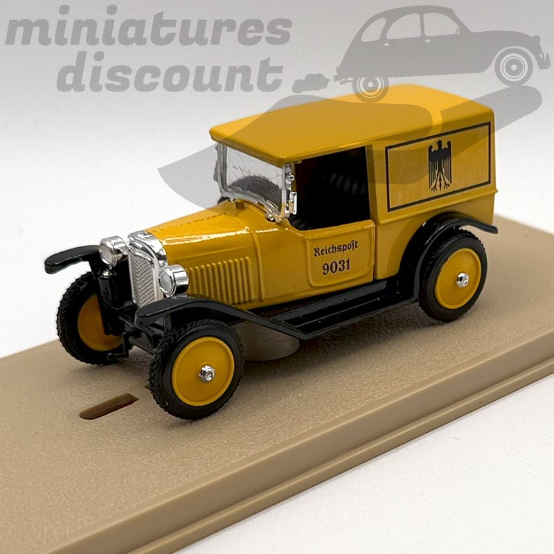 OPEL LAUBFROSCH "REICHSPOFT" 1925 (JAUNE) - ELIGOR - 1/43ème en boite