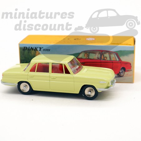 Dinky Toys France – PEUGEOT 204 Berline Blanche, 1:43, Zamak (Boîte Repo)