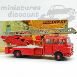 MINIATURE BERLIET GRANDE ÉCHELLE INCENDIE DINKY TOYS AVEC BOÎTE D’ORIGINE (ROUGE) - DINKY TOYS - 1/43ème en boite