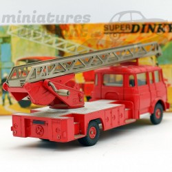 MINIATURE BERLIET GRANDE ÉCHELLE INCENDIE DINKY TOYS AVEC BOÎTE D’ORIGINE (ROUGE) - DINKY TOYS - 1/43ème en boite