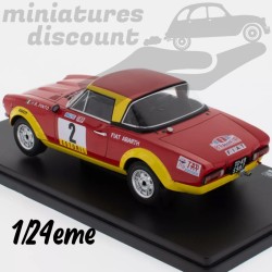 FIAT 124 ABARTH SPIDER (ROUGE) - 1/24ème sous blister