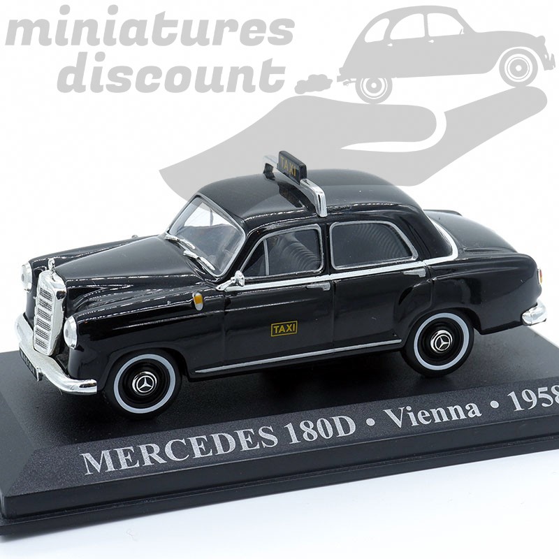 Modèle Réduit Mercedes 180D Taxi De Tel Aviv 1962 - Échelle 1/43, Marque IXO, Zamac, Neuf