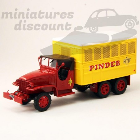 GMC CCKW 353 FOURGON ATELIER "CIRQUE PINDER" (JAUNE) - IXO - 1/43ème en boite