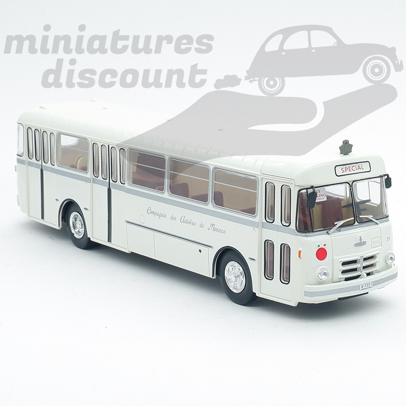 BUS BERLIET PLR 10 AUTOBUS MONACO (BLANC) - 1/43ème sous blister