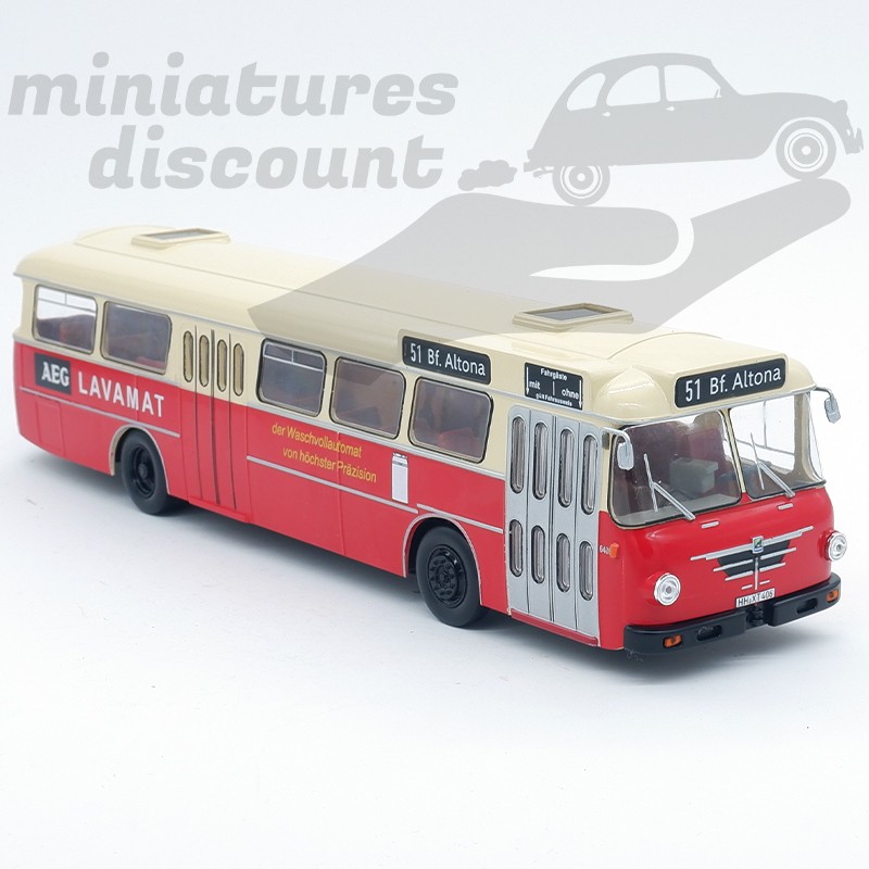 BUS BÜSSING SENATOR 12D DE 1964 (ROUGE) - 1/43ème sous blister