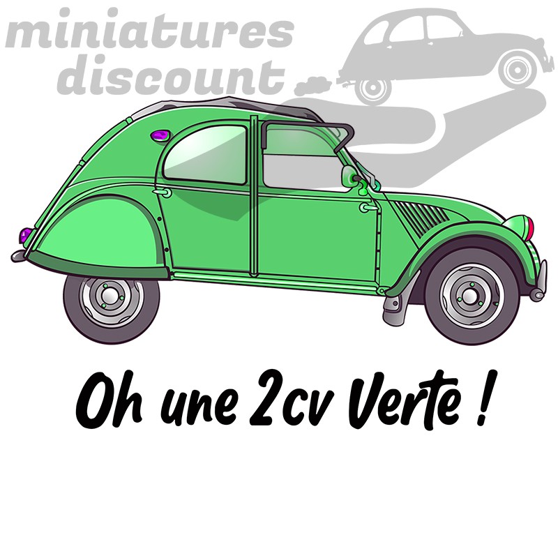 Mug "Oh une 2cv verte !" - Citroen 2cv - Mug Céramique 350ml