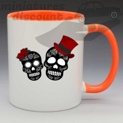 Mug "couple tête de mort" - Mug Céramique 350ml