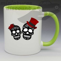 Mug "couple tête de mort" - Mug Céramique 350ml