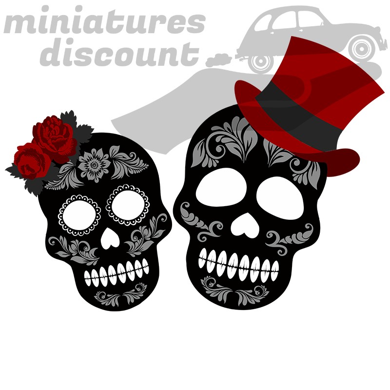 Mug "couple tête de mort" - Mug Céramique 350ml