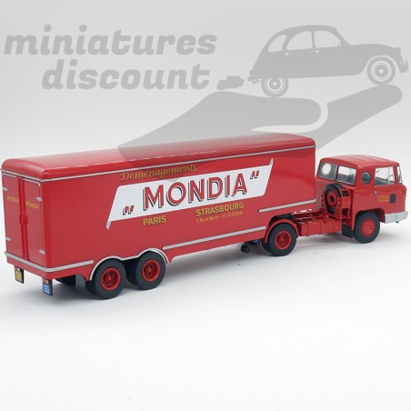 Modèle Réduit IXO Bernard TD180 + Semi-fourgon Mondia - Échelle 1/43 - Occasion