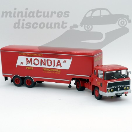 Semi Remorque - Bernard - "MONDIA Déménagement" - 1/43ème EN BLISTER