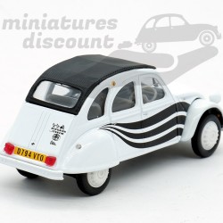 Citroën 2cv Blanc et Noir  - Norev - 1/43ème en blister