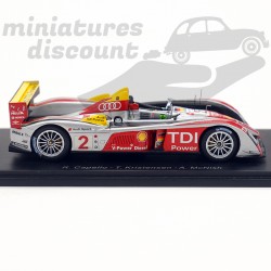 Audi R10 TDI Audi Sport- Le Mans 2008 - Spark - 1/43ème en boite