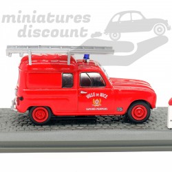 RENAULT 4 FOURGONNETTE SAPEURS POMPIER DE NICE 1965 (ROUGE) - 1/43ème en boite