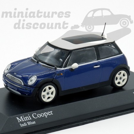 mini cooper ''Indi Blue'' - Minichamps - 1/43ème en boite