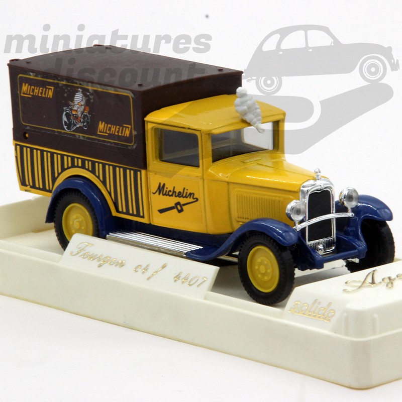 FOURGON C4F DE 1930 (JAUNE /MARRON) - SOLIDO - 1/43ème en boite