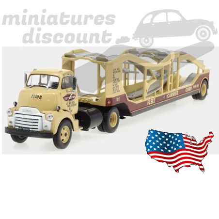 CAMION SAVIEM SM 10 - Porte voitures + remorque - IXO Hachette - 1/43 CAMION SAVIEM SM 10 - Porte voitures + remorque - IXO Hachette - 1/43