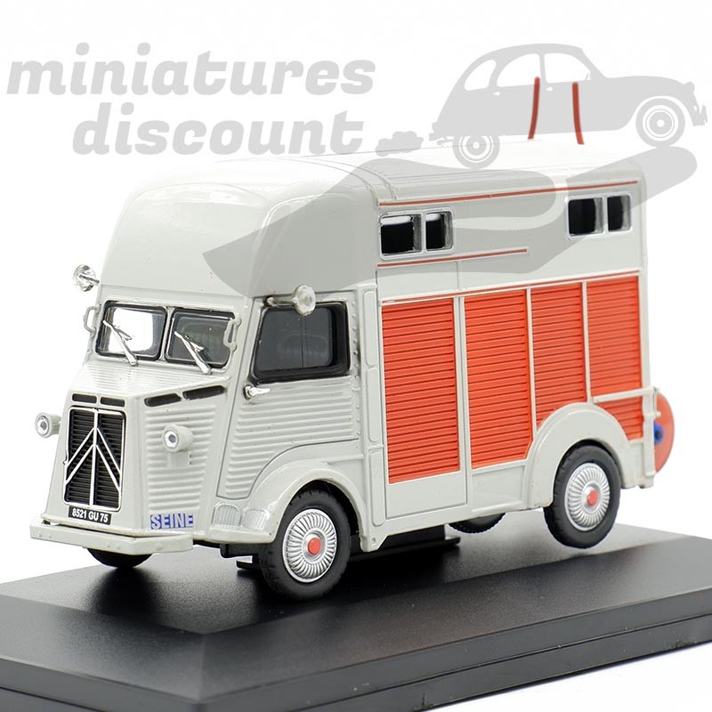 CITROEN HY "TRANSPORT CHEVAUX" HEULIEZ (GRIS) - 1/43ème sous blister