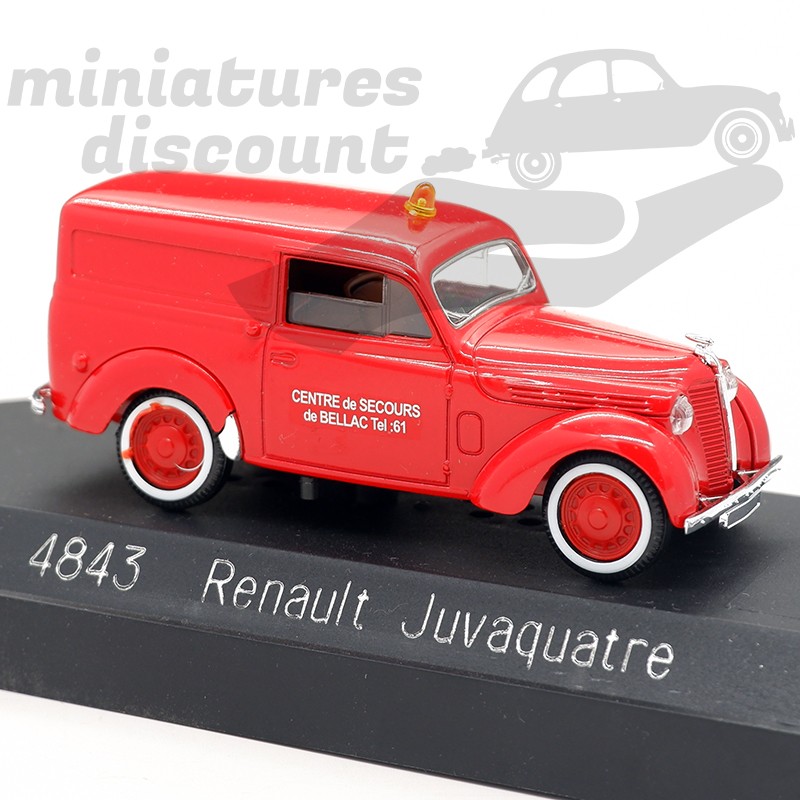 Renault Juvaquatre "Centre de Secours de Bellac" - Solido - 1/43ème en boite