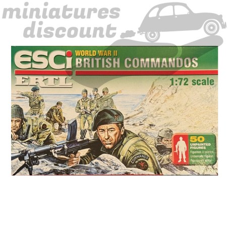 ESCI 50 Figurines British Commandos - 1/72ème en boite