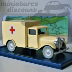 TINTIN L'AMBULANCE DE L'ASILE DES CIGARES DU PHARAON (BLANC) - 1/43ème en boite