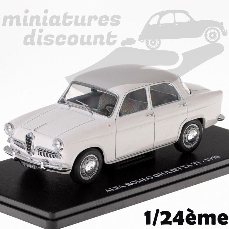 ALFA ROMEO GIULIETTA TI DE 1958 (BLANC) - 1/24ème sous blister
