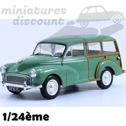 MORRIS MINOR 1000 TRAVELLER DE 1958 (VERT) - 1/24ème sous blister