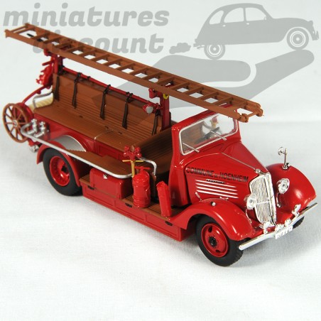 MINIATURE RENAULT ACZ1 AUTOPOMPE VILLE DE HOENHEIM 1936 GUGUMUS (ROUGE) - 1/43ème sous blister
