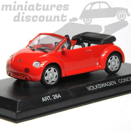 VOLKSWAGEN NEW BEETLE (ROUGE) - DÉTAILCARS - 1/43ème en boite