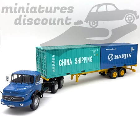 MERCEDES-BENZ L2624 DE 1968 À 1995 (BLEU) - 1/43ème en boite