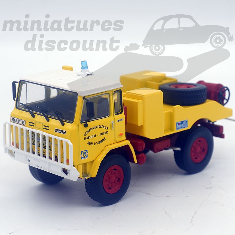 UNIC POMPIER FORESTIERS SAPEURS AUBAGNE (JAUNE) - 1/43ème sous blister
