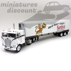 CAMION SEMI-REMORQUE PETERBILT 352 (BLANC) - 1/43ème en boite