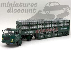 SEMI REMORQUE TRANSPORT BOUTEILLES DE GAZ (VERT) - 1/43ème en boite