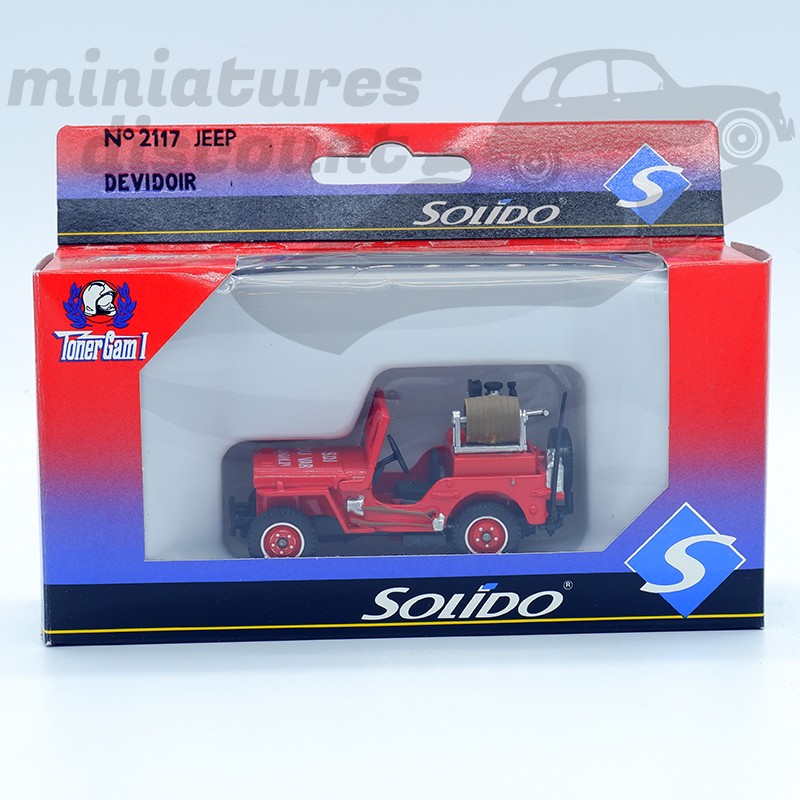 Modèle Réduit Jeep CJ2A Pompiers Argentins 1946 - Échelle 1/43, Rouge, Neuf (Salvat)