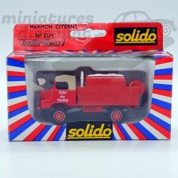 Simca Unic Marmon Citerne Pompiers - Solido - 1/50ème En boite