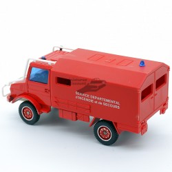 Mercedes Unimog Pompiers SDIS - Solido - 1/50ème en boite